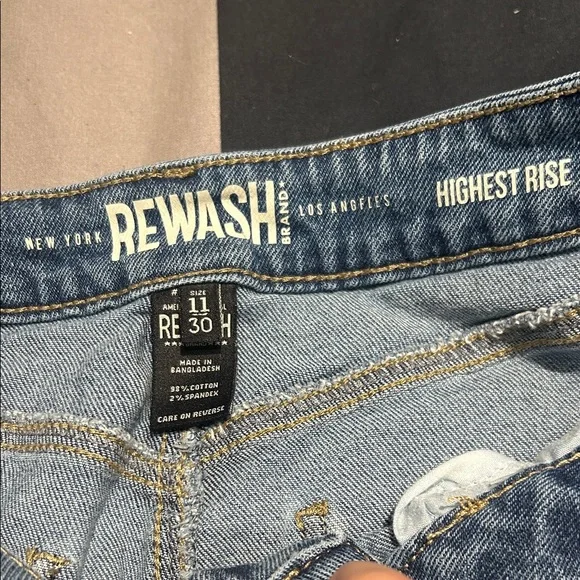 Rewash Light Blue Jean Shorts - Picture 2 of 7